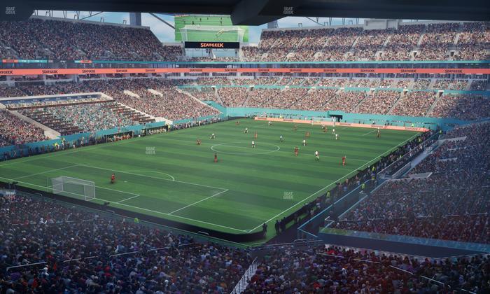 Hard Rock Stadium - Section Mezzanine Suite 27 A Seat View