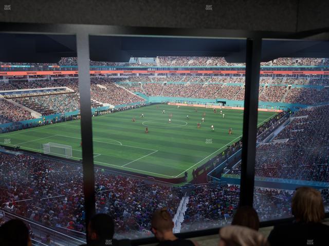 Hard Rock Stadium - Section Mezzanine Suite 27 B Seat View Hard Rock Stadium - Section Mezzanine Suite 27 B Seat View