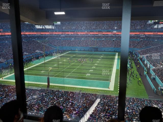 Hard Rock Stadium - Section Mezzanine Suite 3 B Seat View