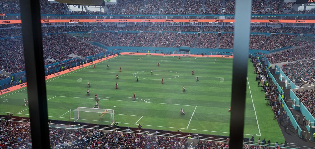 Hard Rock Stadium - Section Mezzanine Suite 3 B Seat View