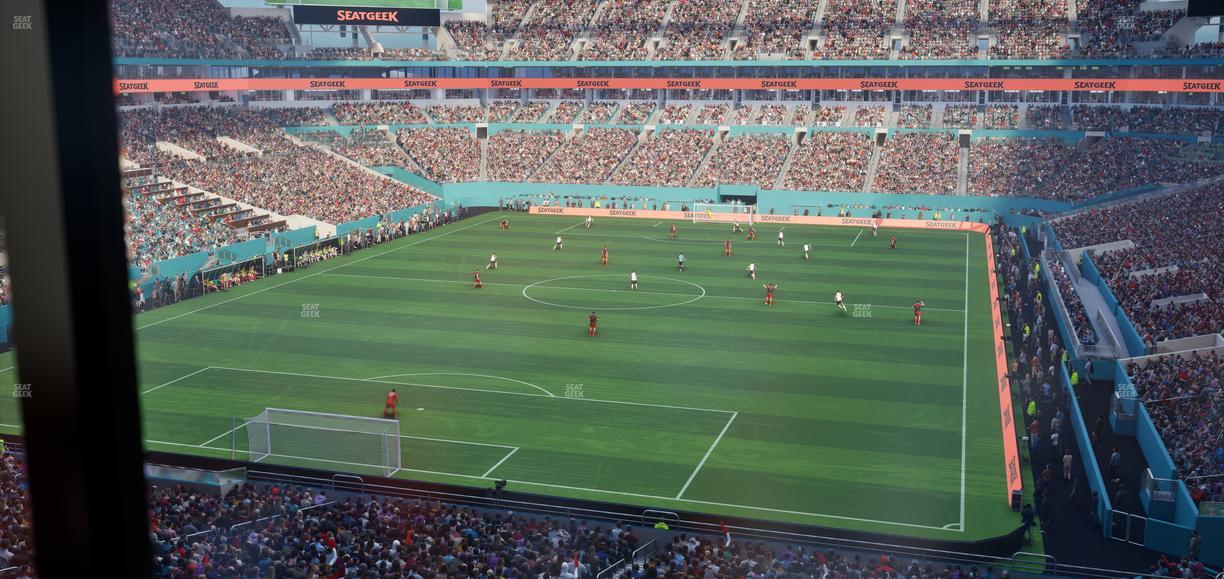 Hard Rock Stadium - Section Mezzanine Suite 30 A Seat View