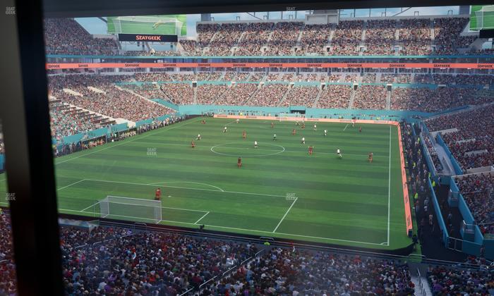 Hard Rock Stadium - Section Mezzanine Suite 30 A Seat View