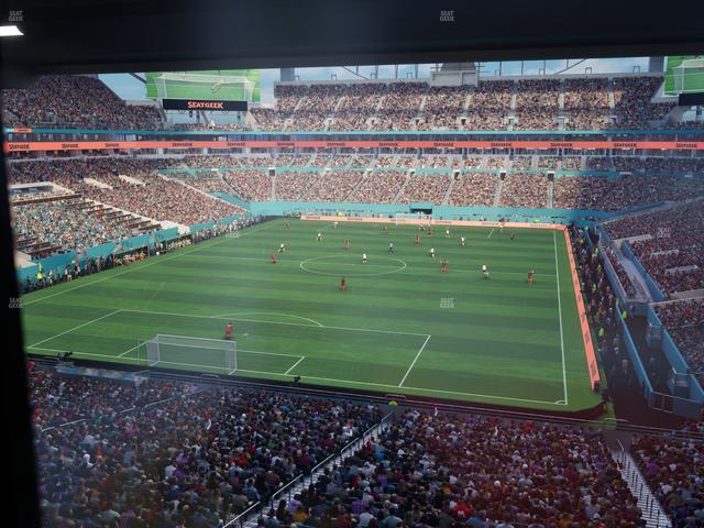 Hard Rock Stadium - Section Mezzanine Suite 30 B Seat View
