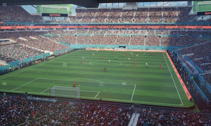 Hard Rock Stadium - Section Mezzanine Suite 30 D Seat View