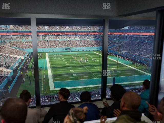 Hard Rock Stadium - Section Mezzanine Suite 34 B Seat View