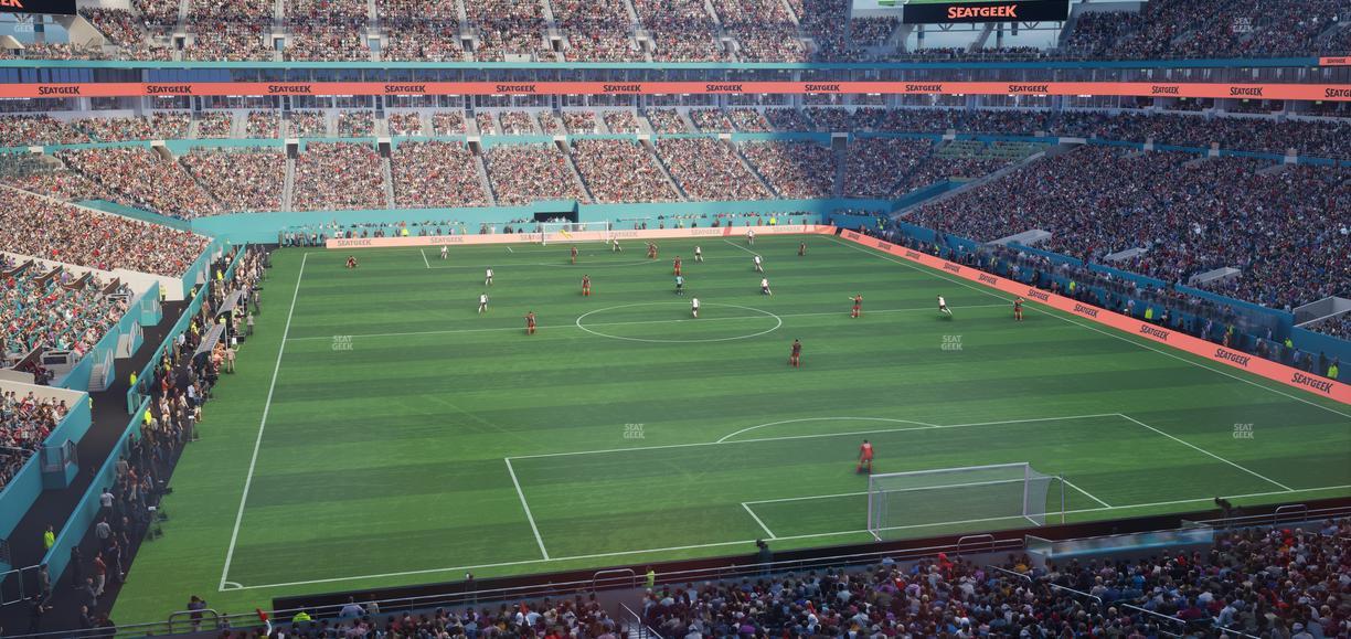 Hard Rock Stadium - Section Mezzanine Suite 34 B Seat View