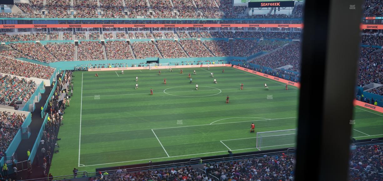 Hard Rock Stadium - Section Mezzanine Suite 34 C Seat View