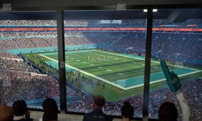 Hard Rock Stadium - Section Mezzanine Suite 37 C Seat View