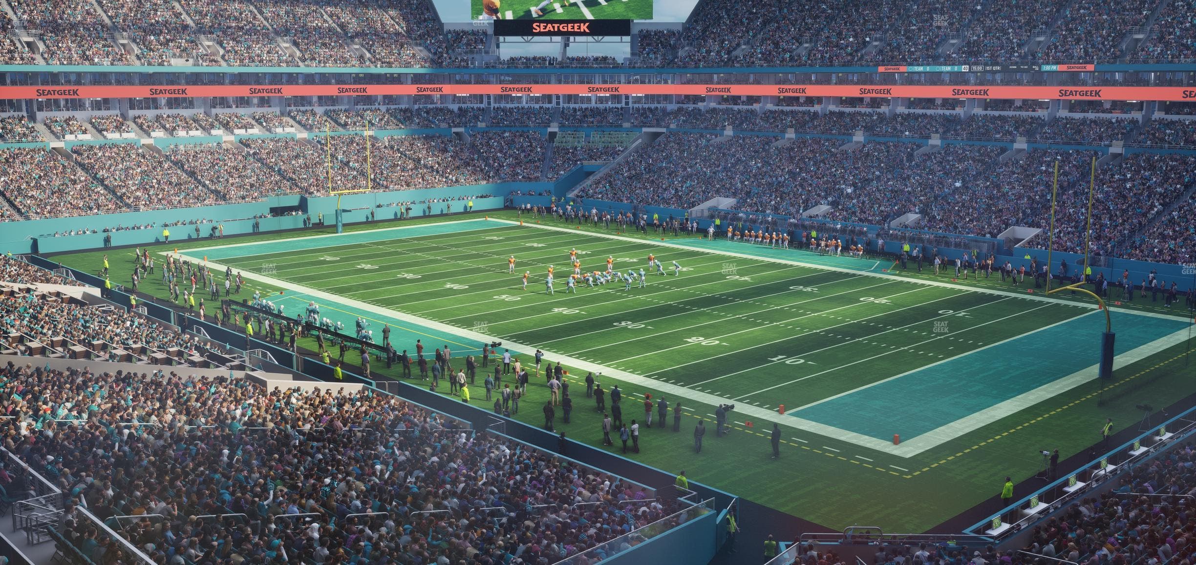 Hard Rock Stadium - Section Mezzanine Suite 38 Corner Club Seat View