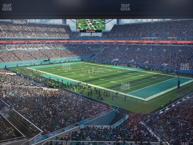 Hard Rock Stadium - Section Mezzanine Suite 38 Corner Club Seat View