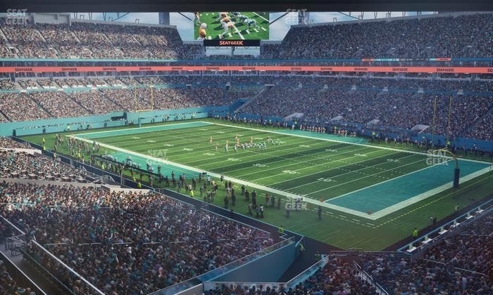 Hard Rock Stadium - Section Mezzanine Suite 38 Corner Club Seat View