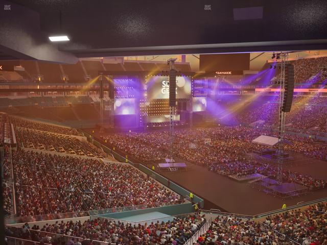 Hard Rock Stadium - Section Mezzanine Suite 38 Corner Club Seat View