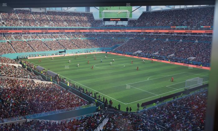 Hard Rock Stadium - Section Mezzanine Suite 38 Corner Club Seat View