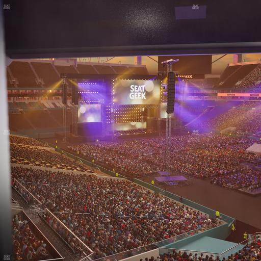 Hard Rock Stadium - Section Mezzanine Suite 38 Corner Club Seat View