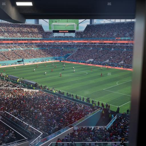 Hard Rock Stadium - Section Mezzanine Suite 39 C Seat View