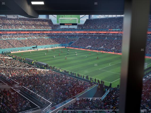 Hard Rock Stadium - Section Mezzanine Suite 39 C Seat View