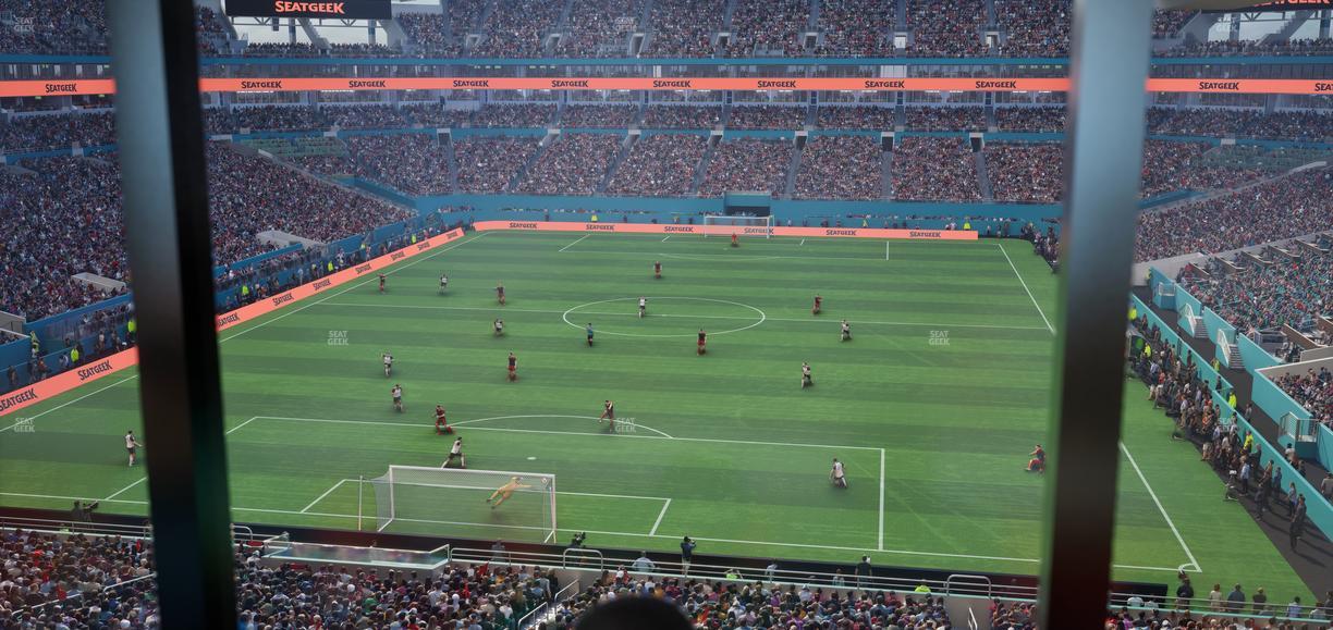 Hard Rock Stadium - Section Mezzanine Suite 4 A Seat View