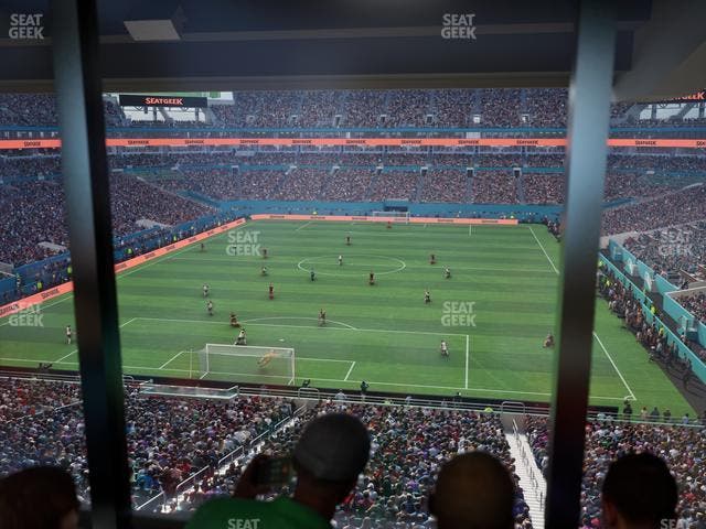 Hard Rock Stadium - Section Mezzanine Suite 4 A Seat View