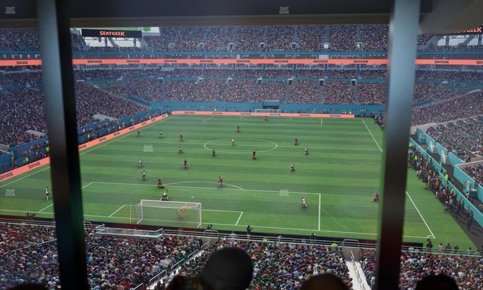 Hard Rock Stadium - Section Mezzanine Suite 4 A Seat View