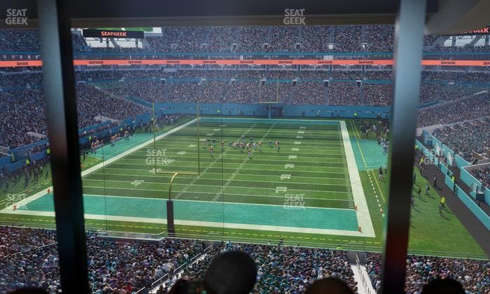 Hard Rock Stadium - Section Mezzanine Suite 4 A Seat View
