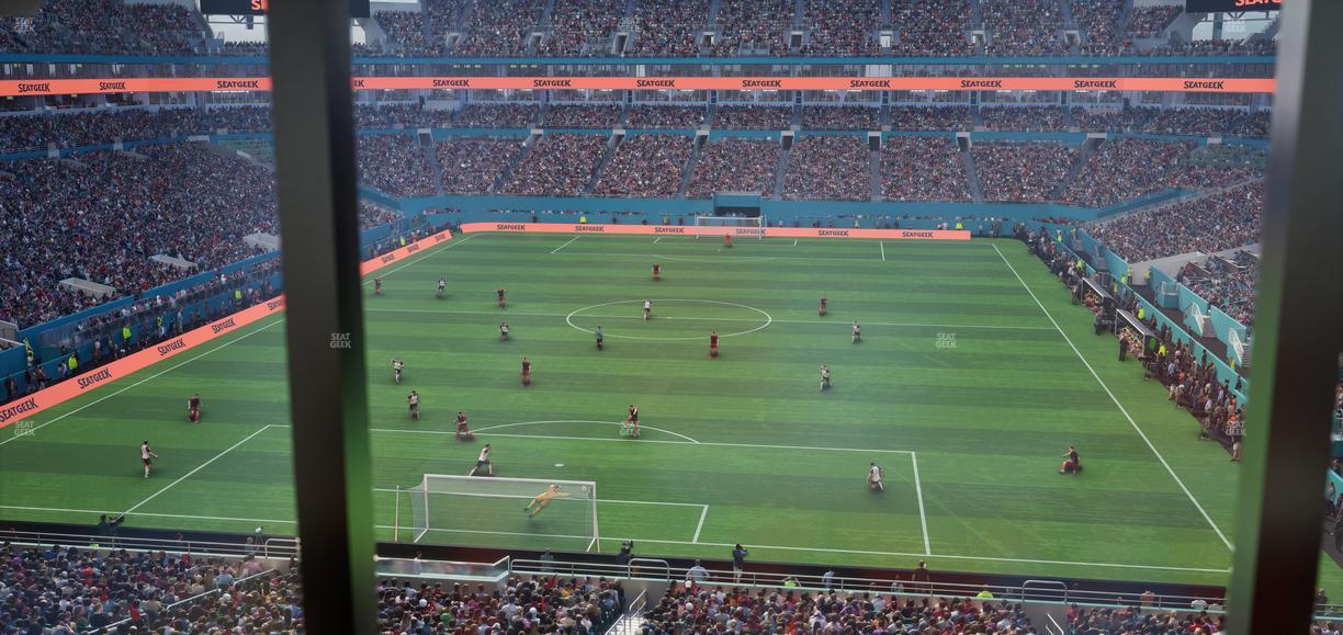 Hard Rock Stadium - Section Mezzanine Suite 4 B Seat View