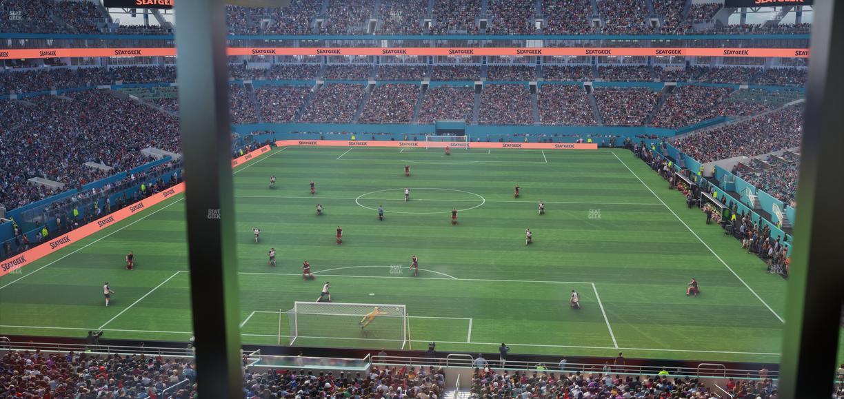 Hard Rock Stadium - Section Mezzanine Suite 4 C Seat View