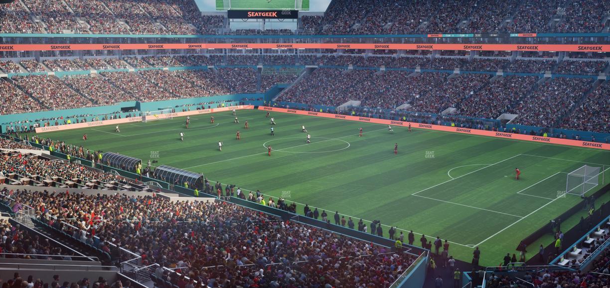 Hard Rock Stadium - Section Mezzanine Suite 40 A Seat View