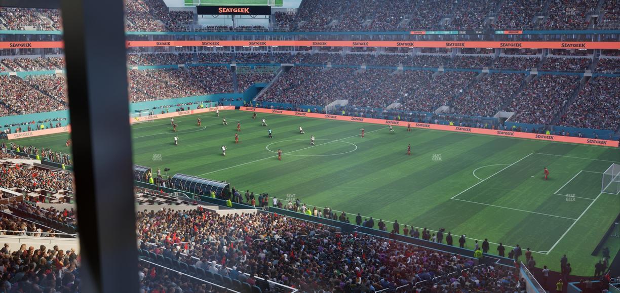 Hard Rock Stadium - Section Mezzanine Suite 41 B Seat View