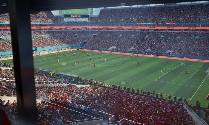 Hard Rock Stadium - Section Mezzanine Suite 42 A Seat View