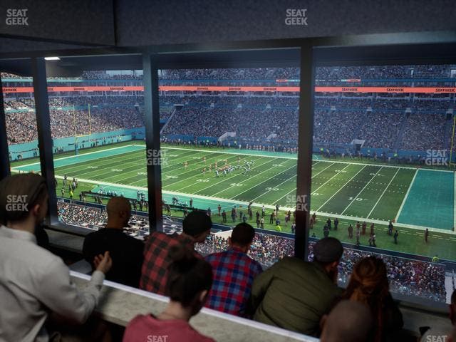 Hard Rock Stadium - Section Mezzanine Suite 43 A Seat View