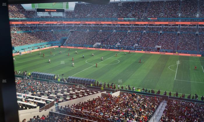 Hard Rock Stadium - Section Mezzanine Suite 43 C Seat View