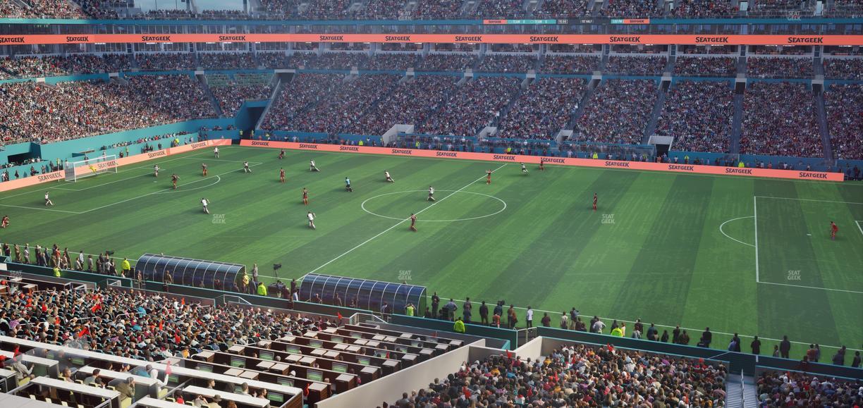 Hard Rock Stadium - Section Mezzanine Suite 44 A Seat View