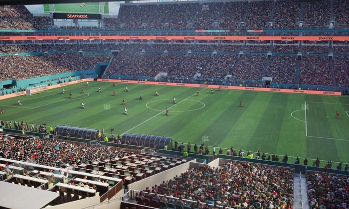 Hard Rock Stadium - Section Mezzanine Suite 44 A Seat View