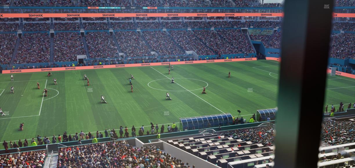 Hard Rock Stadium - Section Mezzanine Suite 48 B Seat View