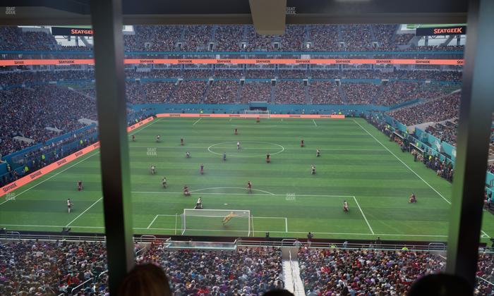 Hard Rock Stadium - Section Mezzanine Suite 5 A Seat View
