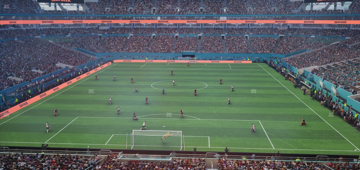 Hard Rock Stadium - Section Mezzanine Suite 5 A Seat View