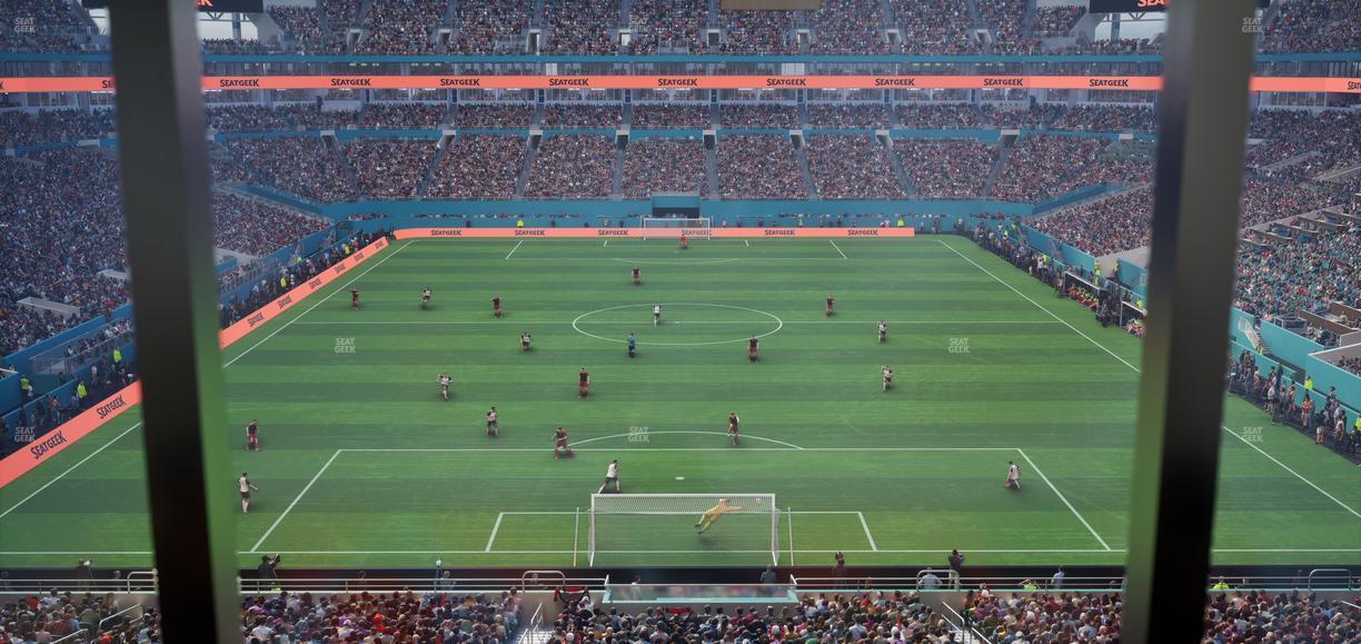 Hard Rock Stadium - Section Mezzanine Suite 5 C Seat View