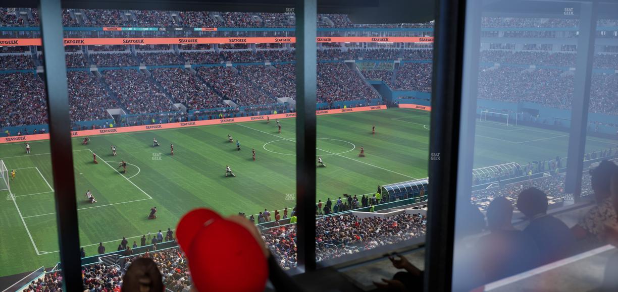 Hard Rock Stadium - Section Mezzanine Suite 50 B Seat View