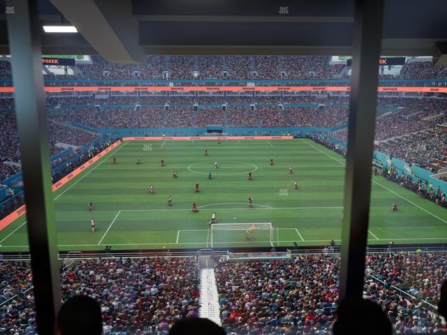 Hard Rock Stadium - Section Mezzanine Suite 6 A Seat View Hard Rock Stadium - Section Mezzanine Suite 6 A Seat View