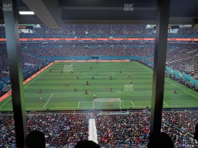 Hard Rock Stadium - Section Mezzanine Suite 6 A Seat View
