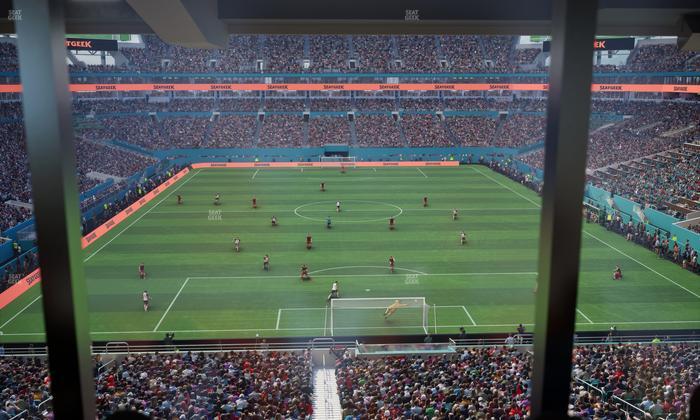 Hard Rock Stadium - Section Mezzanine Suite 6 A Seat View