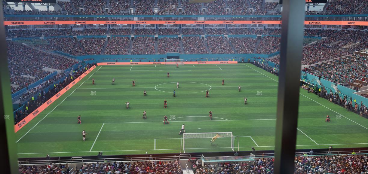 Hard Rock Stadium - Section Mezzanine Suite 6 B Seat View