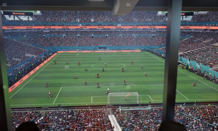 Hard Rock Stadium - Section Mezzanine Suite 6 B Seat View