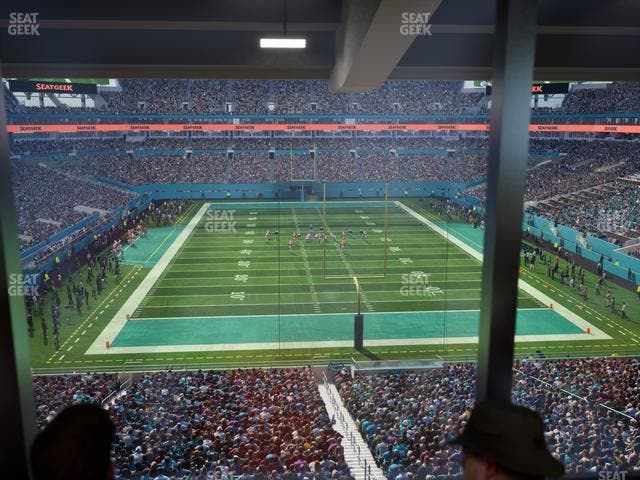 Hard Rock Stadium - Section Mezzanine Suite 6 B Seat View