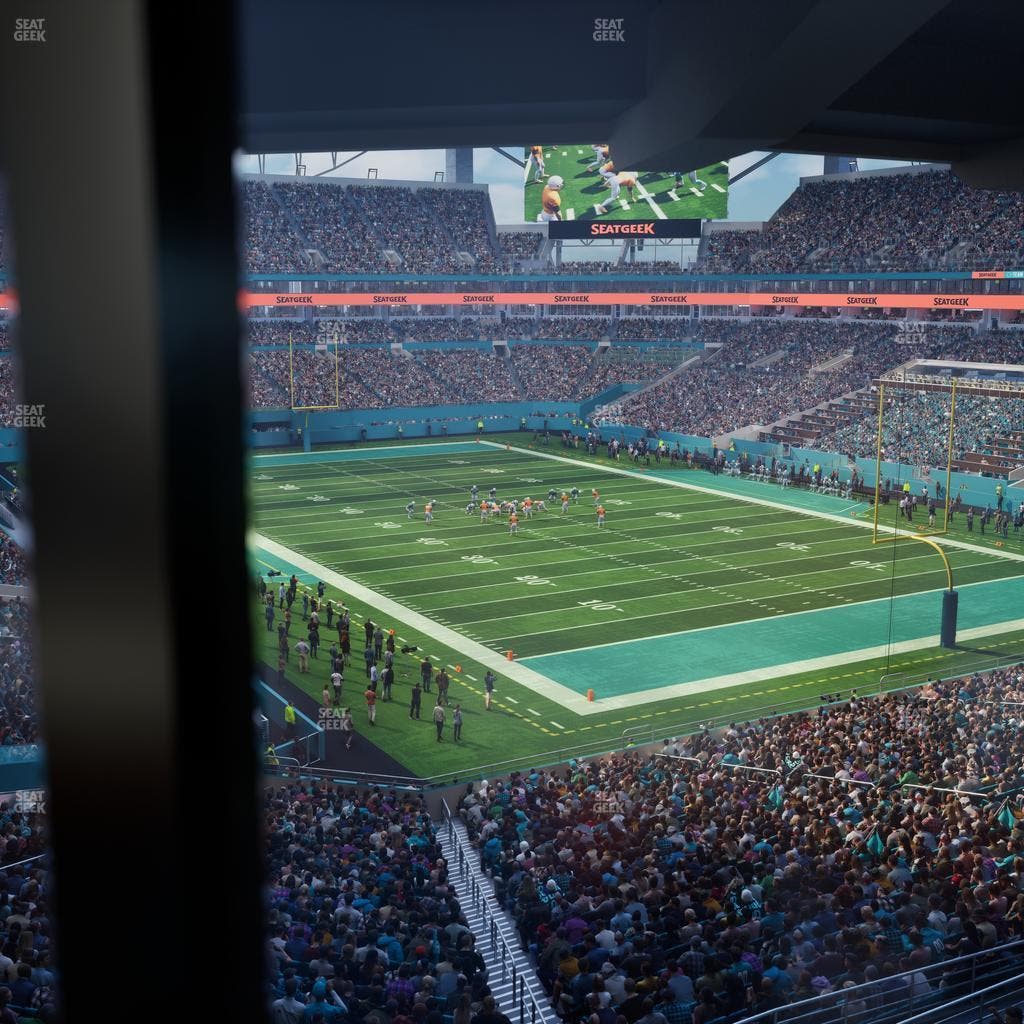 Hard Rock Stadium - Section Mezzanine Suite 9 A Seat View