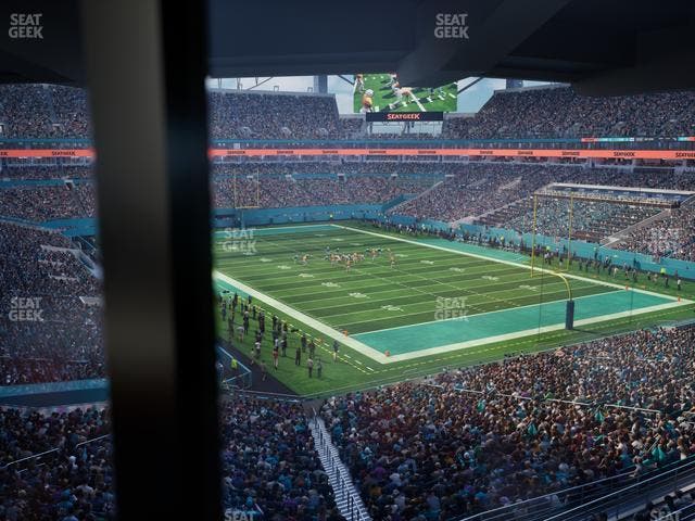 Hard Rock Stadium - Section Mezzanine Suite 9 A Seat View