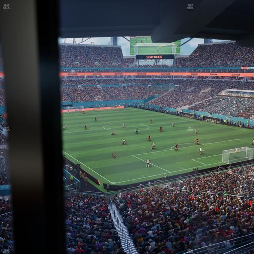 Hard Rock Stadium - Section Mezzanine Suite 9 A Seat View