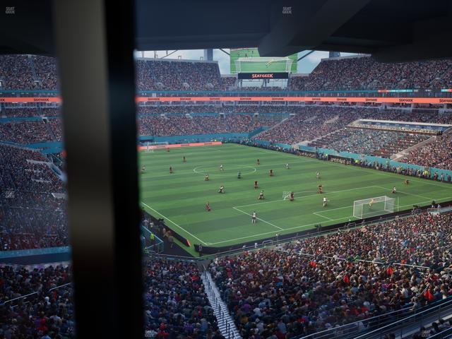 Hard Rock Stadium - Section Mezzanine Suite 9 A Seat View Hard Rock Stadium - Section Mezzanine Suite 9 A Seat View
