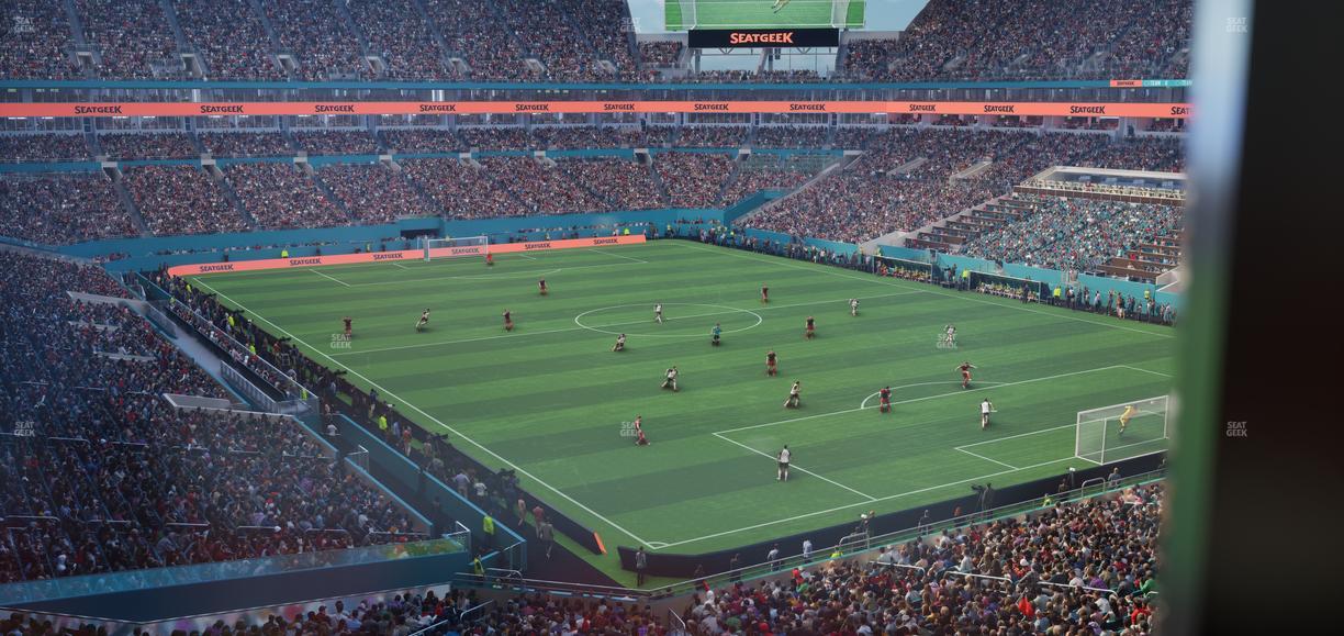 Hard Rock Stadium - Section Mezzanine Suite 9 B Seat View