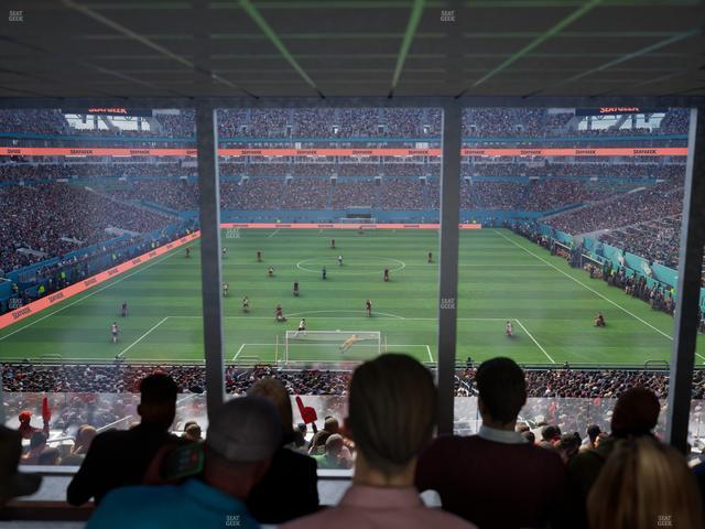 Hard Rock Stadium - Section West Endzone Club Seat View